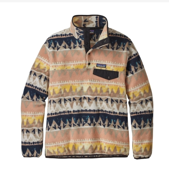 Patagonia Tops - Patagonia Synchilla Snap-T Pullover Bandicoot Marrow Print Women's Size X-Small